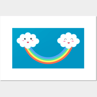 Cute Rainbow Smile Posters and Art